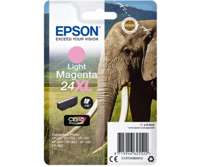 Epson 24XL - lys magenta