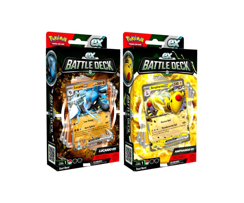 Pokemon Battle Decks Box Ampharos & Lucario