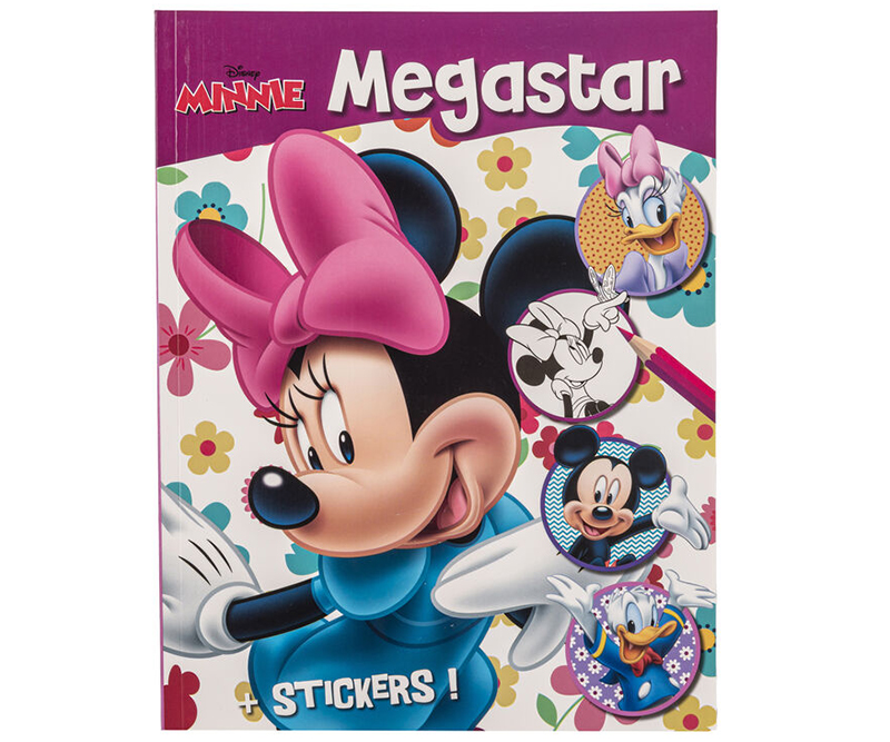 Disney Megastar malebog med klistermærker - Minnie