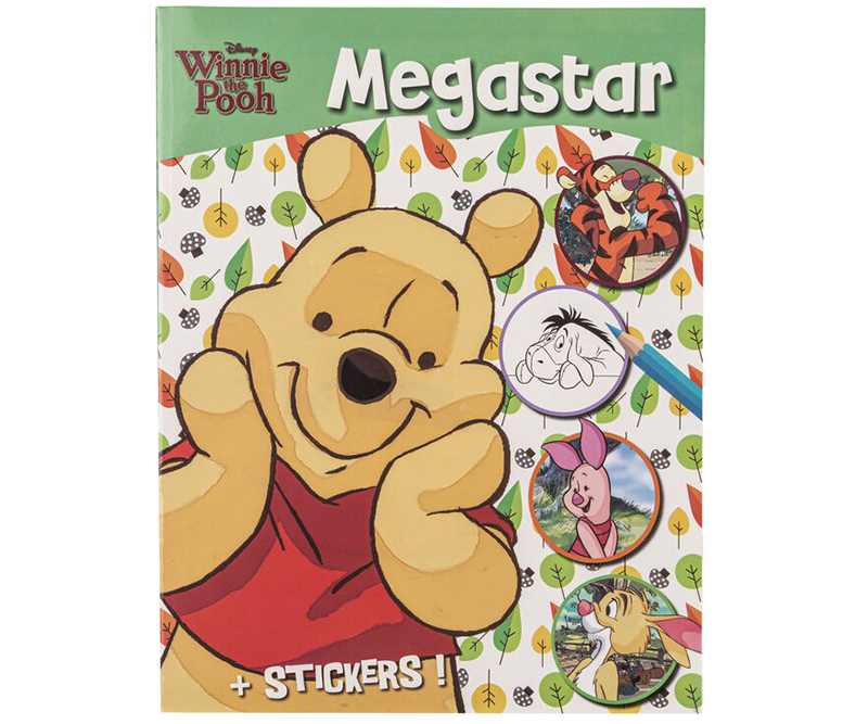 Disney Megastar malebog med klistermærker - Winnie the Pooh
