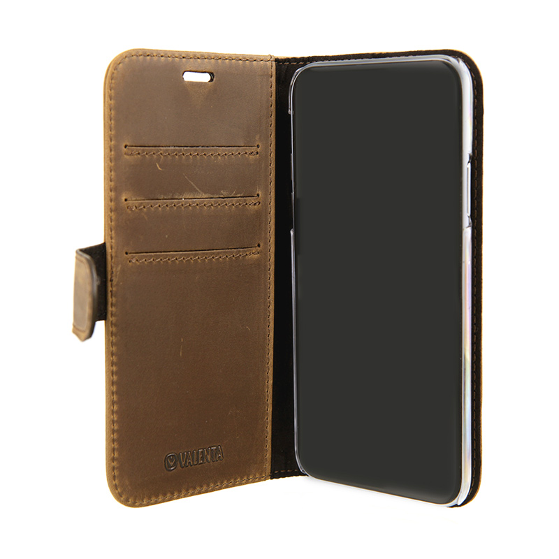 VALENTA BOOKLET CLASSIC LUXE VINTAGE BROWN IPHONE X