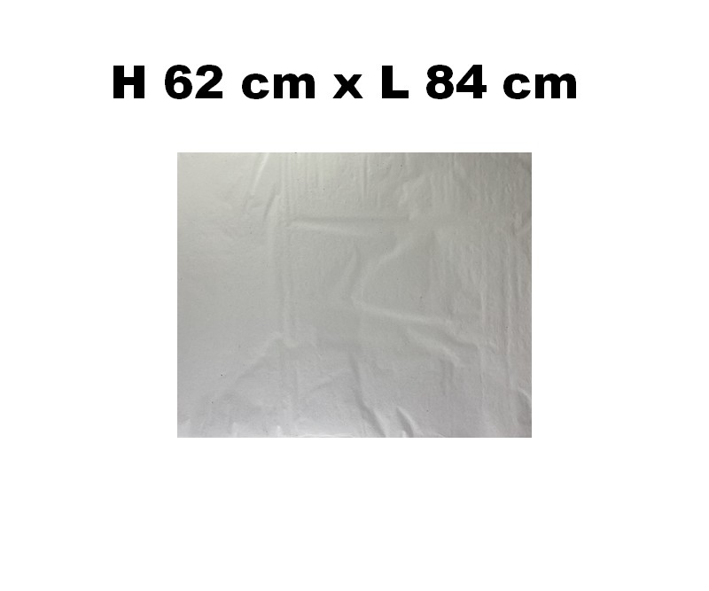 Silkekardus - 62 x 84 cm, hvid - 10 stk