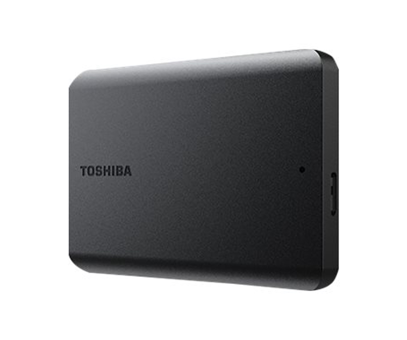 Toshiba Canvio Basics Harddisk 2 TB ekstern 2.5" USB 3.2 - mat sort