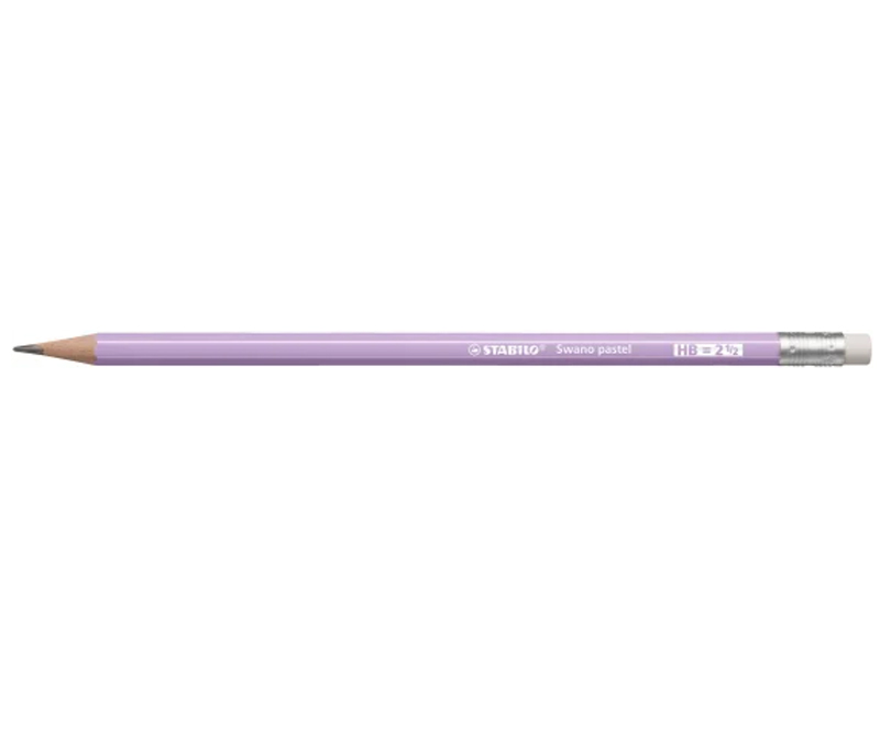 Stabilo Swano blyant med viskelæder - Pastel lilla