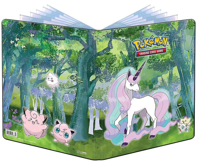 Pokemon 9 Pocket - A4 Album til 180 kort - Galarian Rapidash, Jigglypuff, Clefairy, Swirlix og Cutiefly