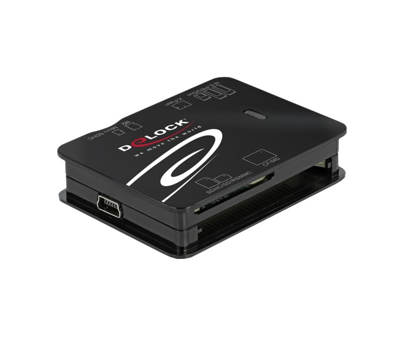 DeLOCK Kortlæser (MMC, SD, xD, microSD, MS Micro, CFast Card) USB 2.0