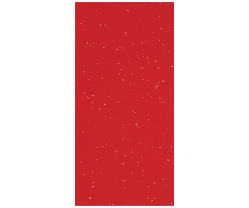Clairefontaine Glitter silkepapir 50 x 70 cm - Rød - 6 ark
