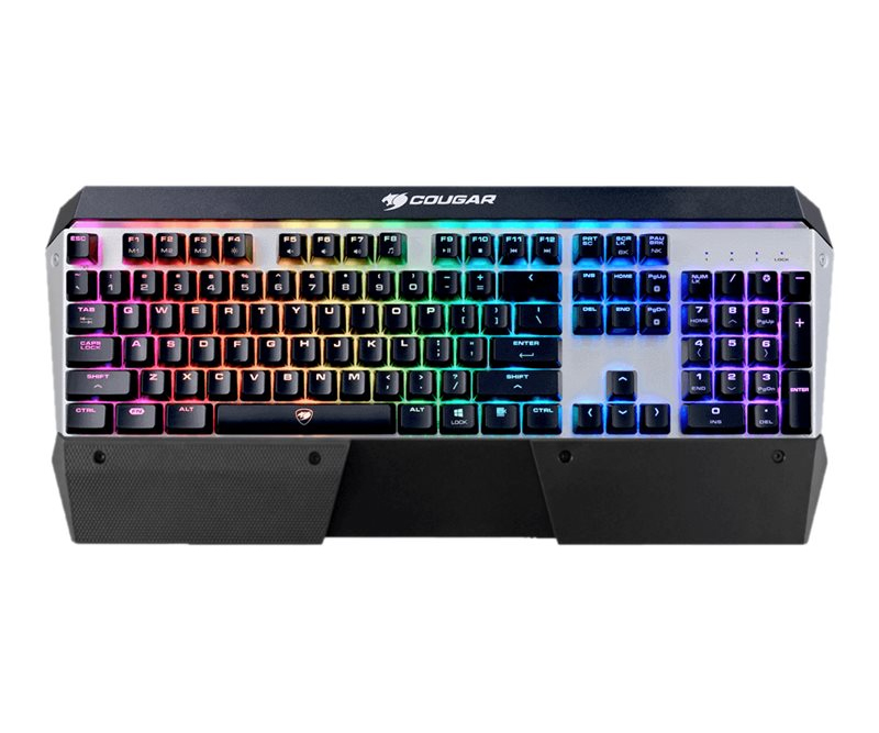 Cougar Attack X3 RGB Tastatur Mekanisk 16,8 millioner farver Kabling Nordisk Cherry Silver Switch