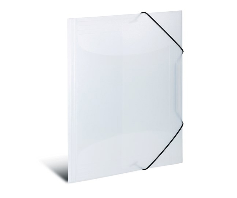 Herma 3-klap elastikmappe PP A3 transparent hvid