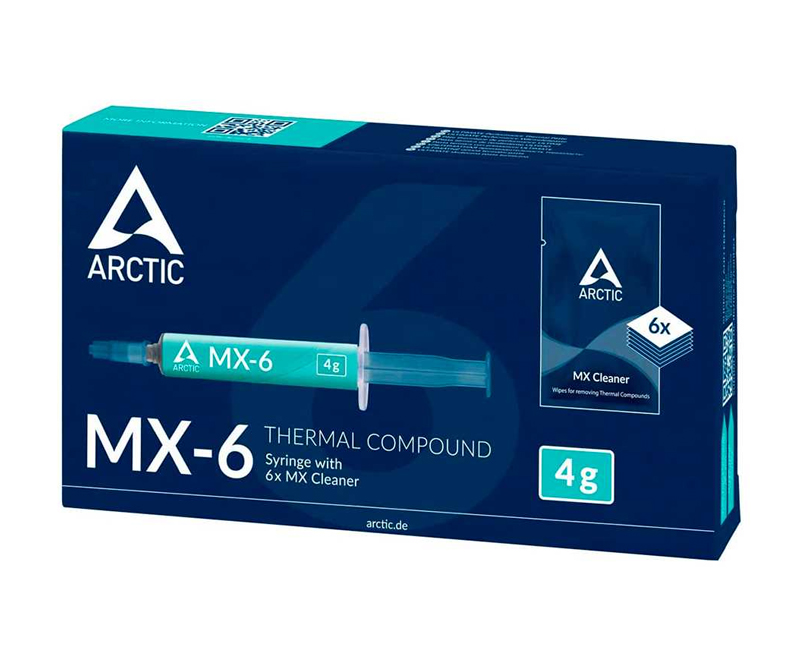 ARCTIC MX-6 Termisk paste - 4 g + 6 rengøringsklude