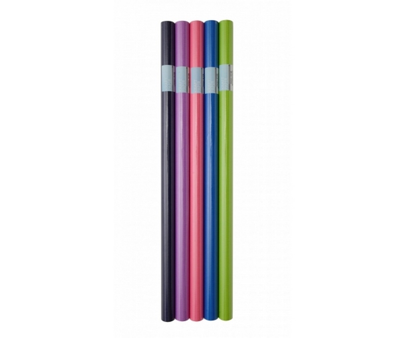 Gavepapir/Bogbind - 2m x 70cm, 5 forskellige farver
