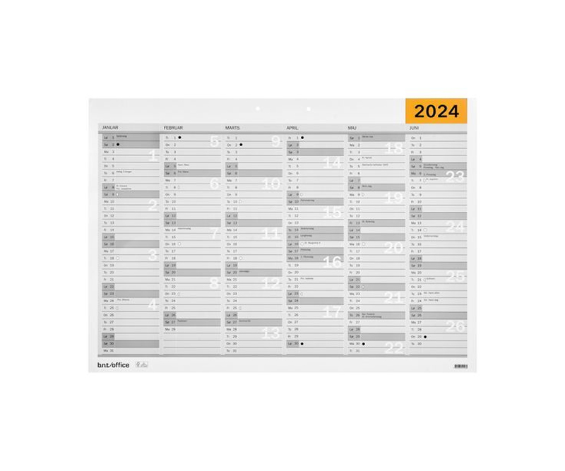 Vægkalender A4, 2024