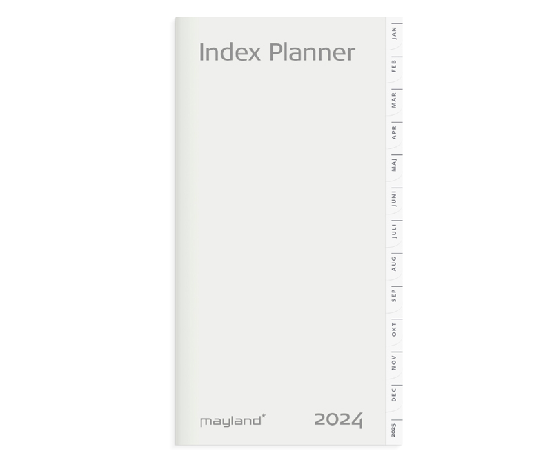 Mayland Index Planner månedskalender REFILL 2024