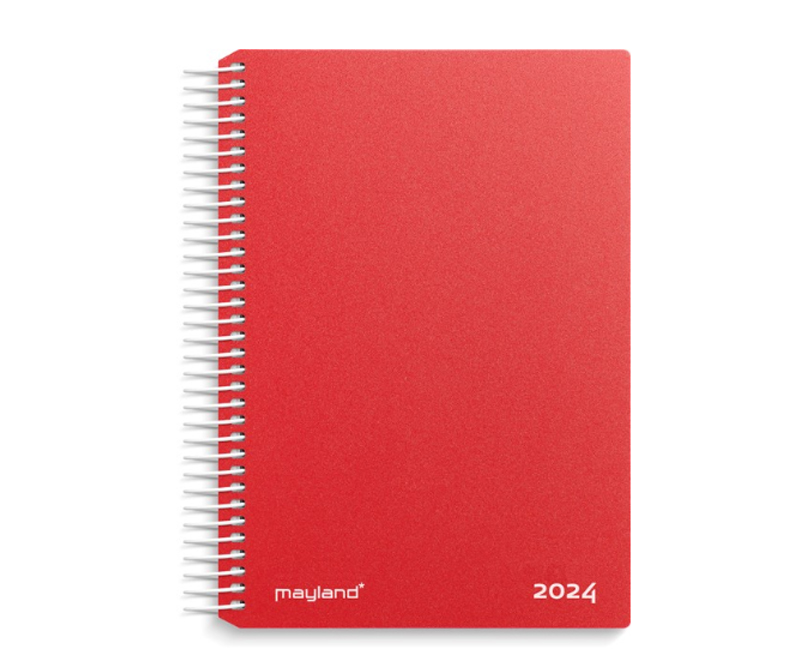 Mayland Dagkalender rød PP-plast 2024