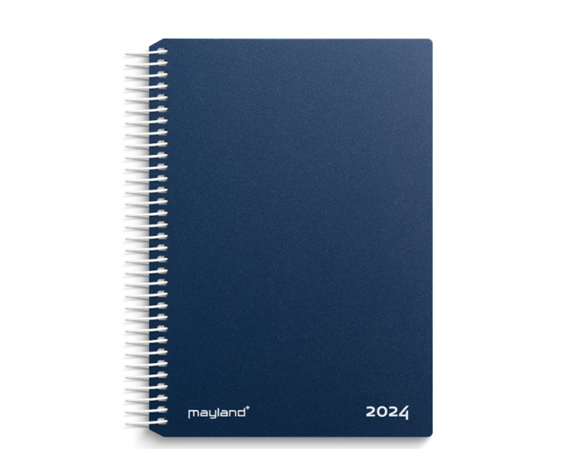 Mayland Dagkalender blå PP-plast 2024