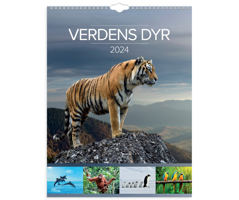 Mayland Vægkalender Verdens dyr 2024