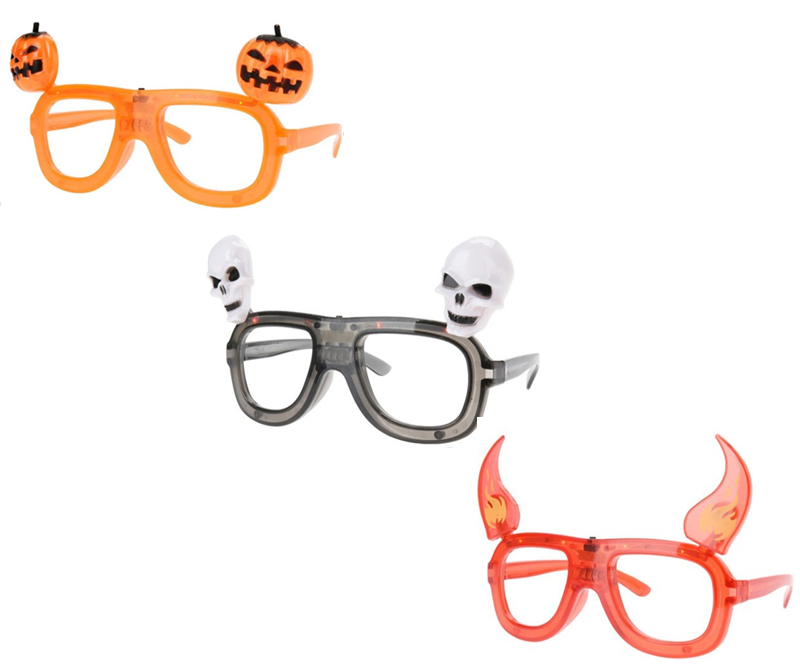 Halloween party brille med LED lys