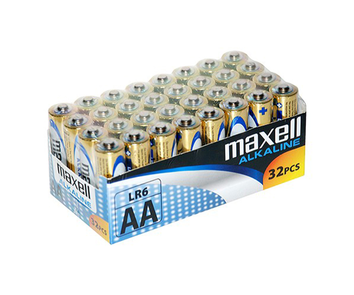 MAXELL LR06/AA ALKALINE BATTERIER (32 STK)