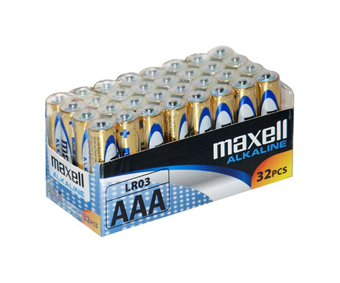 MAXELL LR03/AAA ALKALINE BATTERIER (32 STK.)