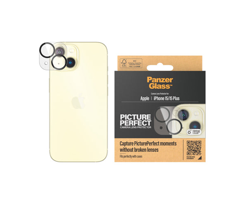 PANZERGLASS PICTUREPERFECT KAMERALINSEBESKYTTER IPHONE 15 | 15 PLUS