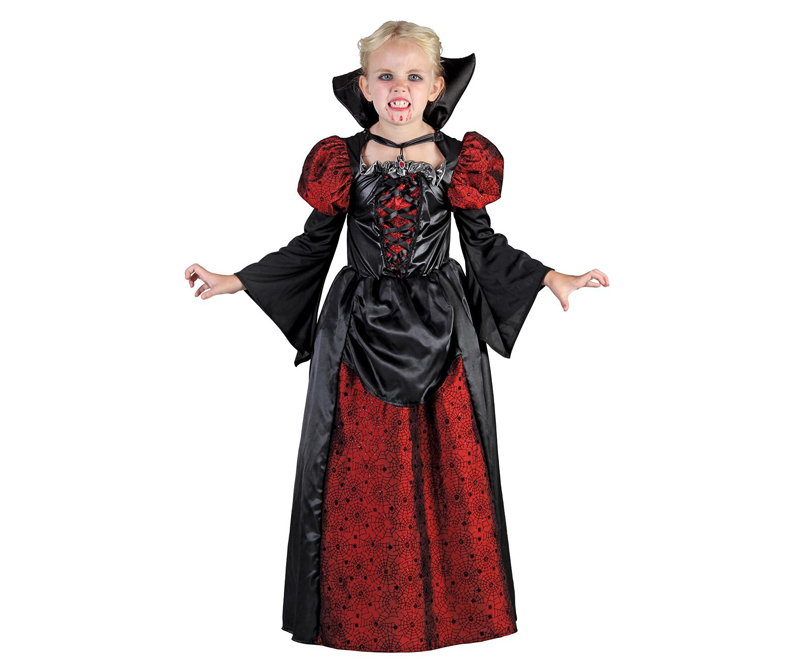 Udklædning - Vampyr prinsesse - 120 cm