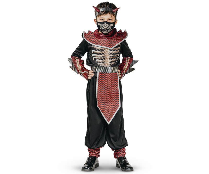 Udklædning - Dragon ninja - 140 cm