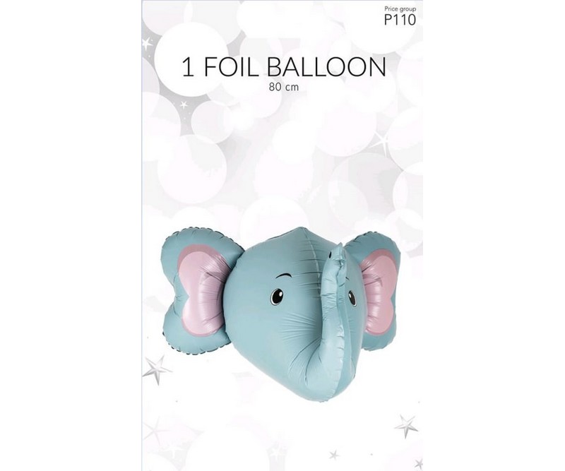 Folie ballon,  Elefant, 3D - 80 cm