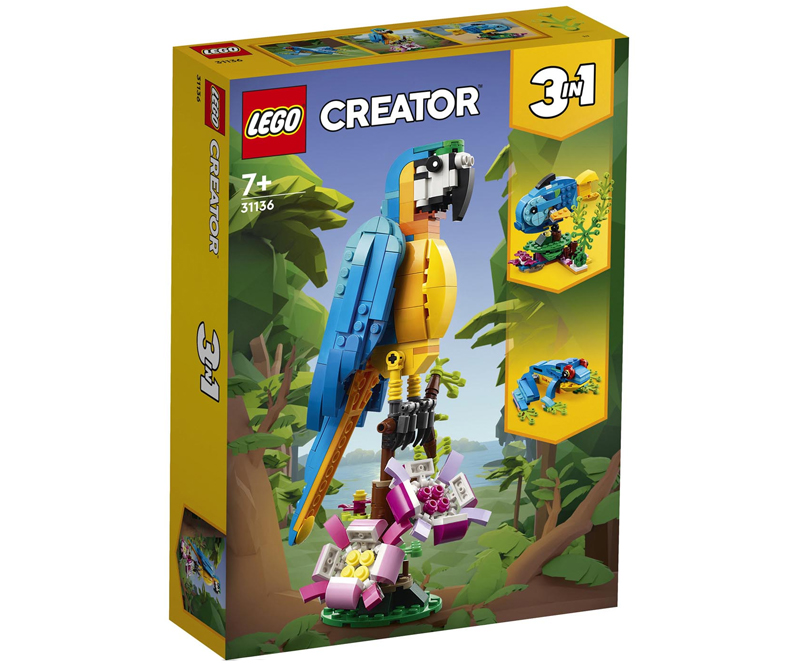 LEGO CREATOR Eksotisk papegøje 3in1(31136)