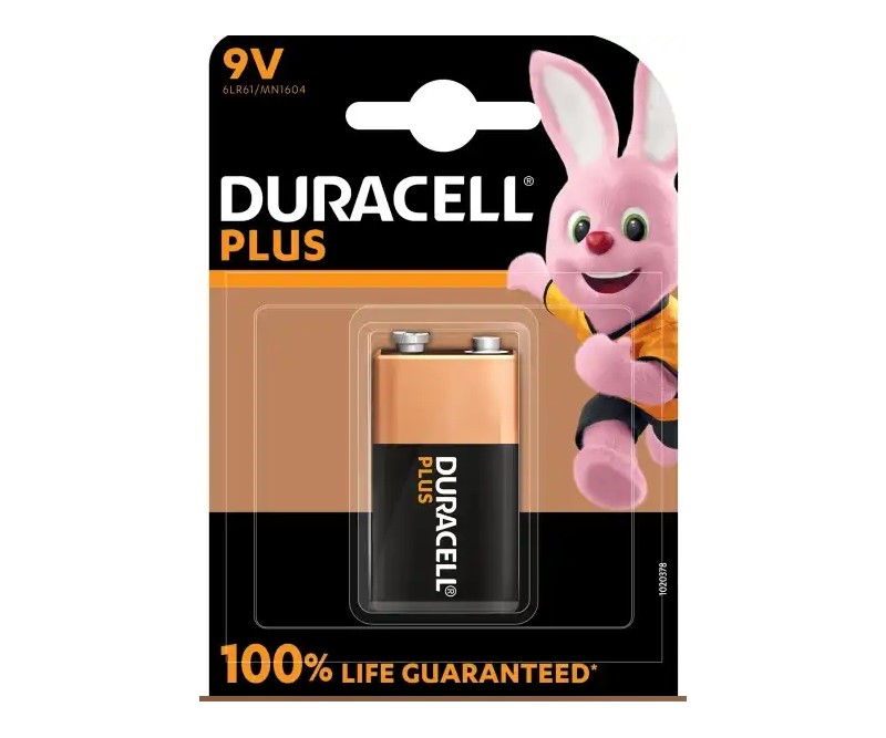 Duracell 9V/6LR61 PLUS Alkaline batteri