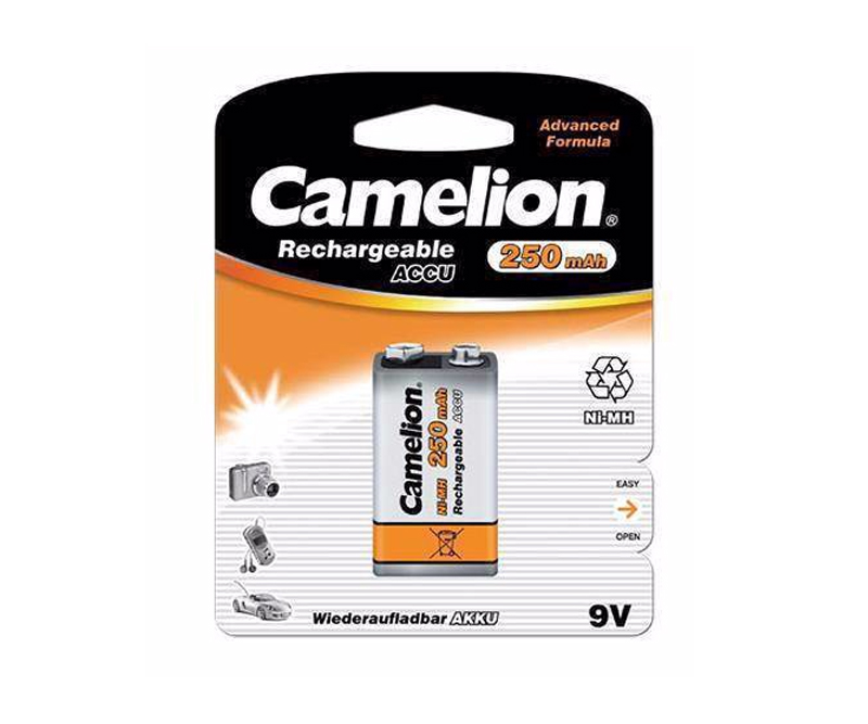 Camelion 9 volt 250 mah Genopladelig batteri