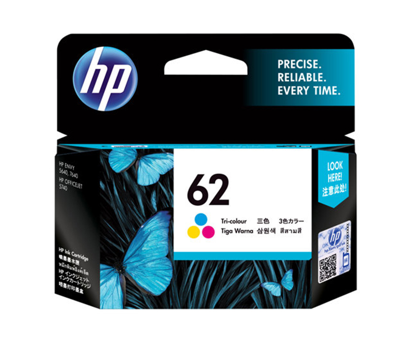 HP  62 InkJet - Tri-Color - 165 Sider