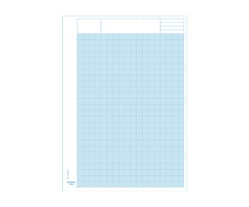 Esselte Milimeterpapir A4 1x1mm blå 50 ark