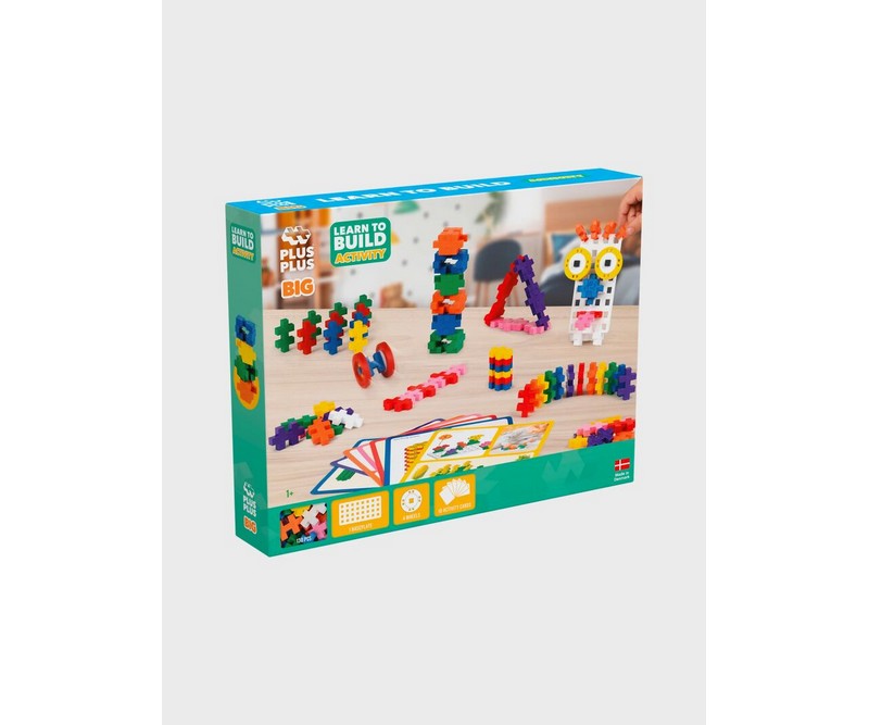 Plus Plus BIG, Learn to Build, Activity - 130 Brikker & 1 plader