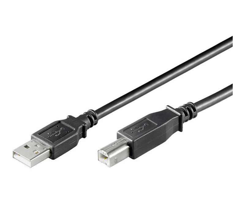Vivanco USB 2.0 A/B 1,8 meter - Sort