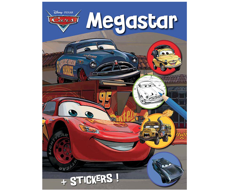 Disney PIXAR Cars Megastar malebog med klistermærker