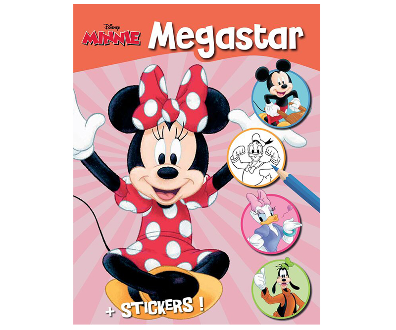 Disney Minnie Megastar malebog med klistermærker