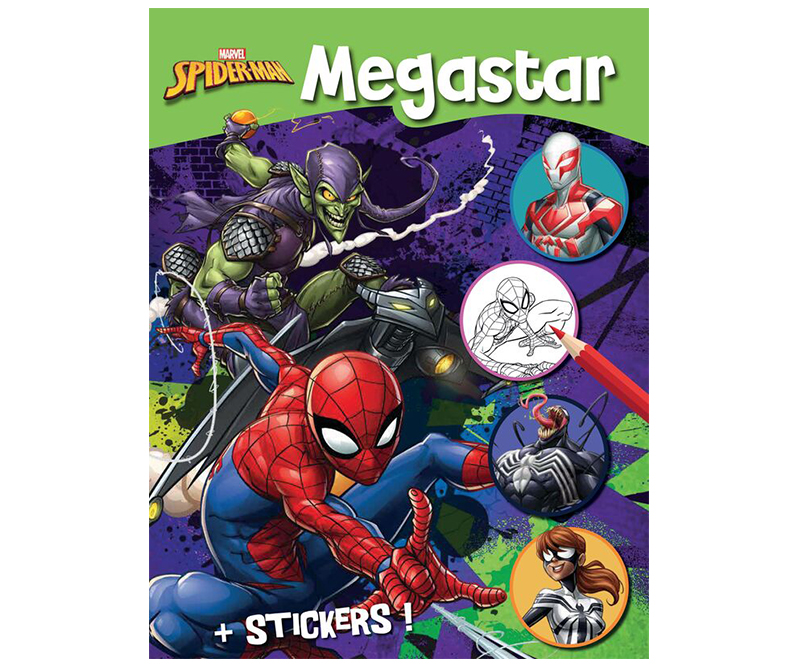 Disney Spider-Man Megastar malebog med klistermærker