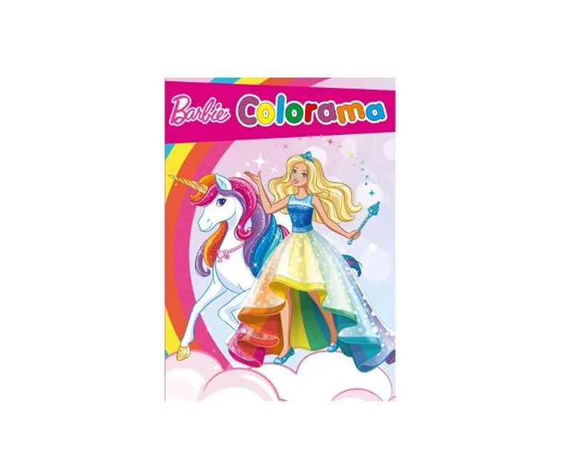 Colorama Barbie malebog med eventyr - 48 sider