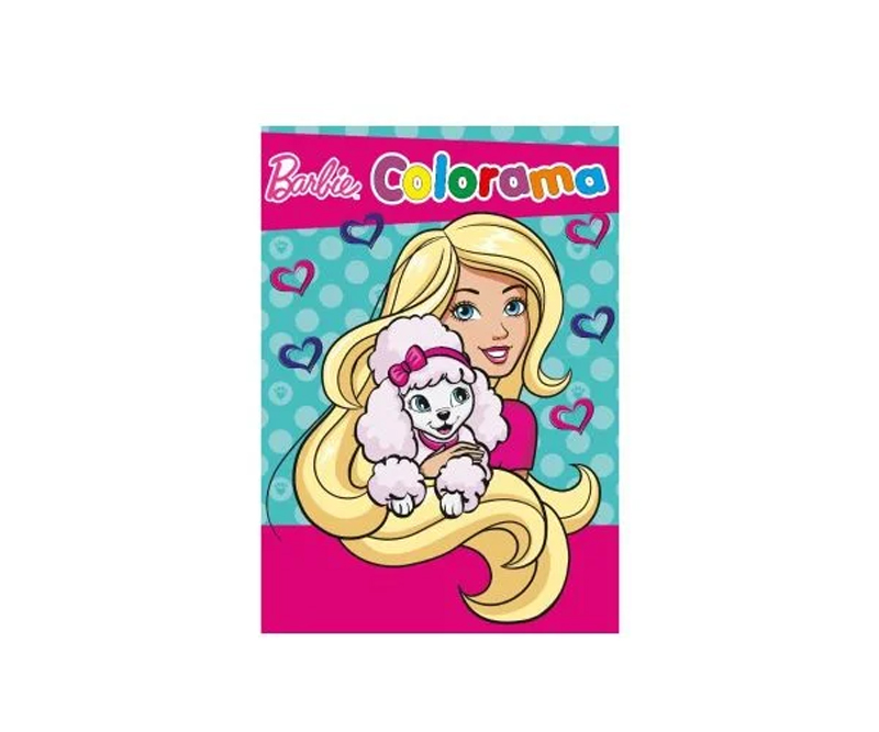 Colorama Barbie malebog med dyr - 48 sider