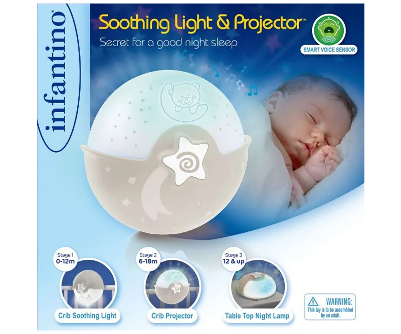 Infantino Baby projektor med LED-Lys og lyd sensor