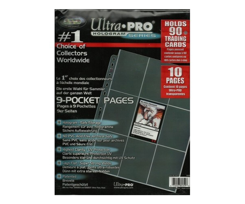 Ultra-pro 9-Pocket Pages Topload - 10 stk