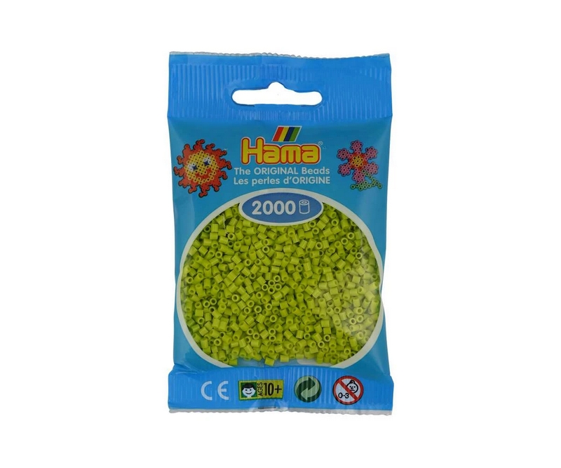 Mini perler 2,5mm -  Lime (nr 501-104)