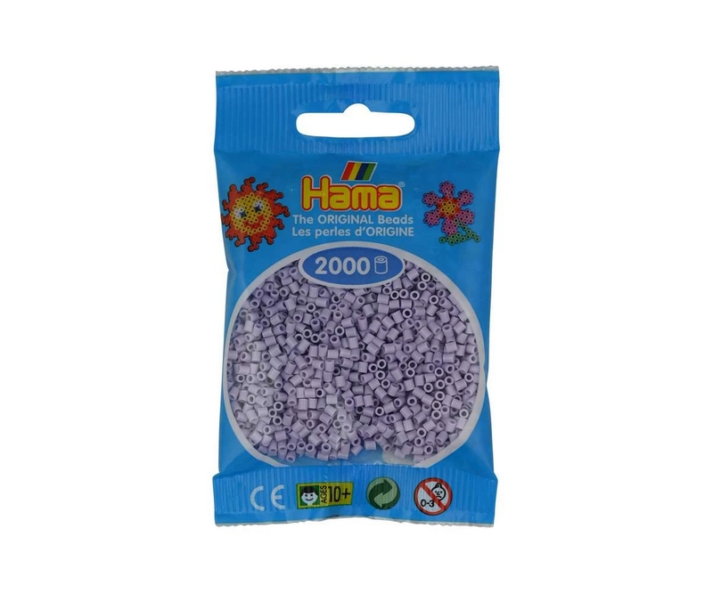 Mini perler 2,5mm -  Lys Lavendel (nr 501-106)