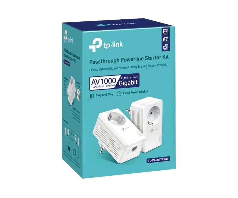 TP-Link AV1000 Gigabit Passthrough Powerline Starter Kit