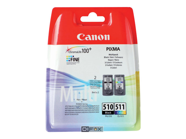 Canon PG-510 Black & CL-511 color Multi Pack