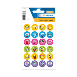 Stickers - Magic smileys med glimmer - 1 ark - (6818)