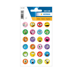 Stickers - Decor smiley ansigter - 2 ark - (3359)