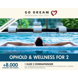 GO DREAM - Ophold & Wellness for 2 (Fysisk Gaveæske)