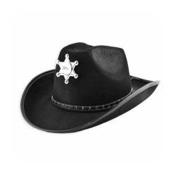 COWBOY FILTHAT MED SHERIFF STJERNE - 33 cm