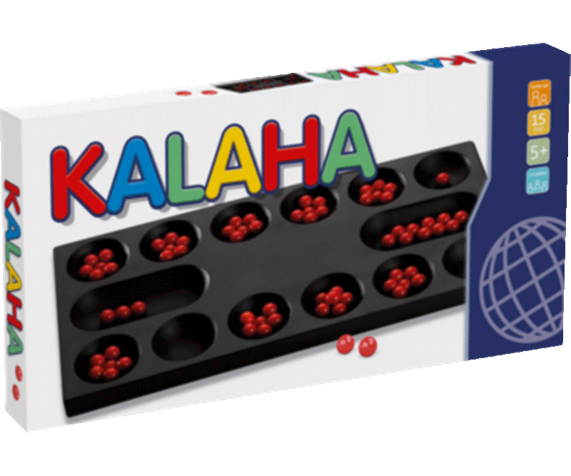 Kalaha. 1 sort spillebakke 72 røde kugler